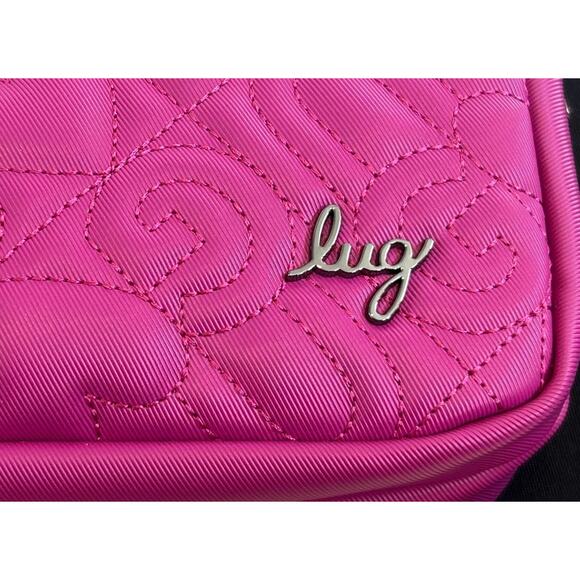 Lug Coupe XL Crossbody Wallet Orchid Quilted Print Sling Bag - Picture 3 of 5
